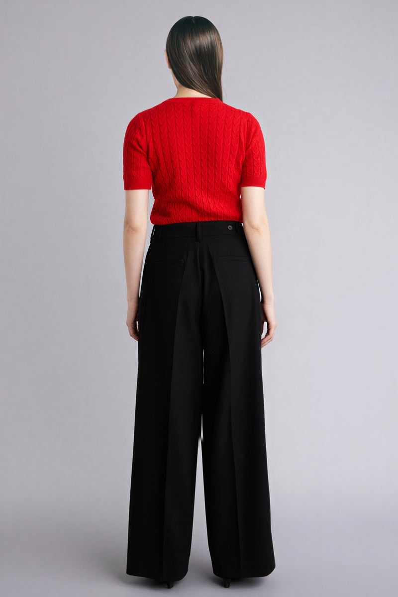 ديفاكتو بنطلون وايد ليج برجل واسع وخصر عالي - Image 5